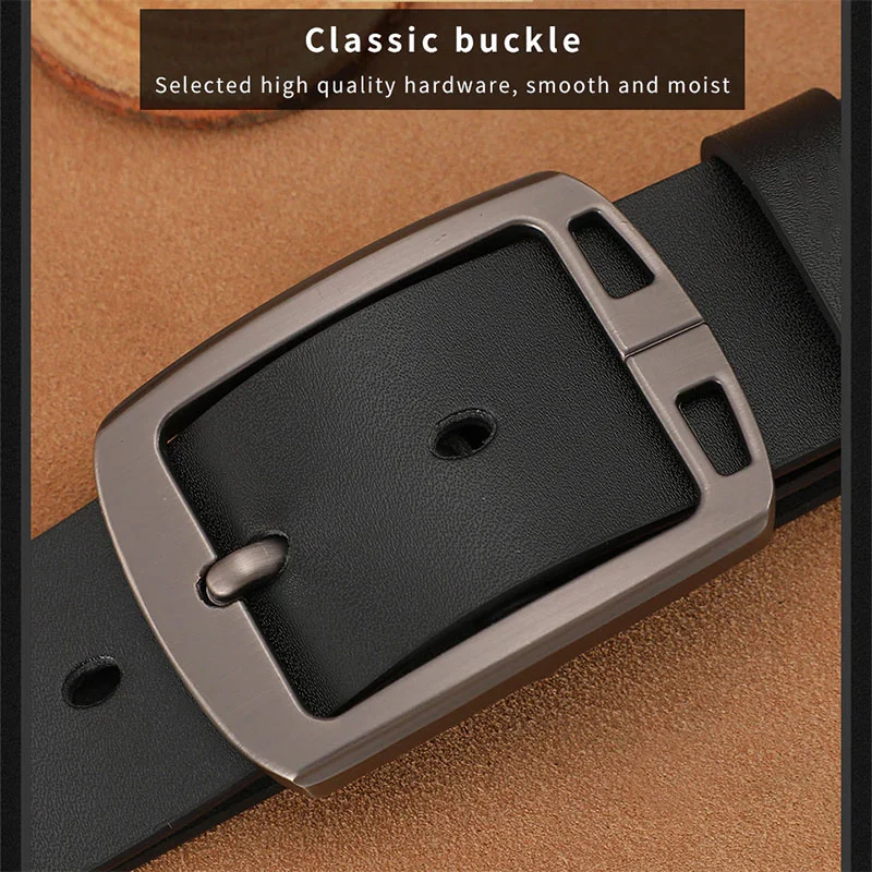 B148 ORAS Genuine Leather Belt for Men - Image 3