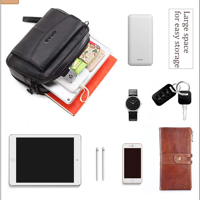 F115 ORAS Genuine Leather Business Bag - Image 2