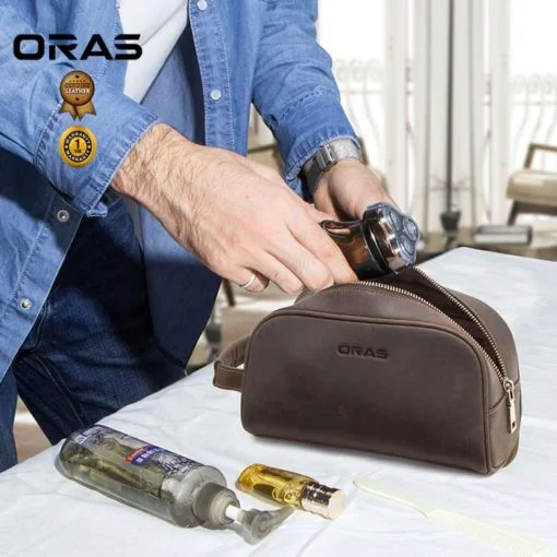 F116 ORAS Genuine Leather Business Bag - Image 6