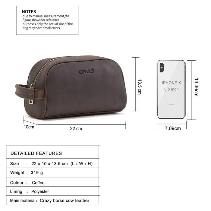 F116 ORAS Genuine Leather Business Bag - Image 2