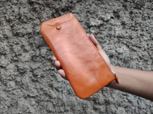 RA12N ORAS Premium Genuine Leather Mobile Phone Wallet photo review