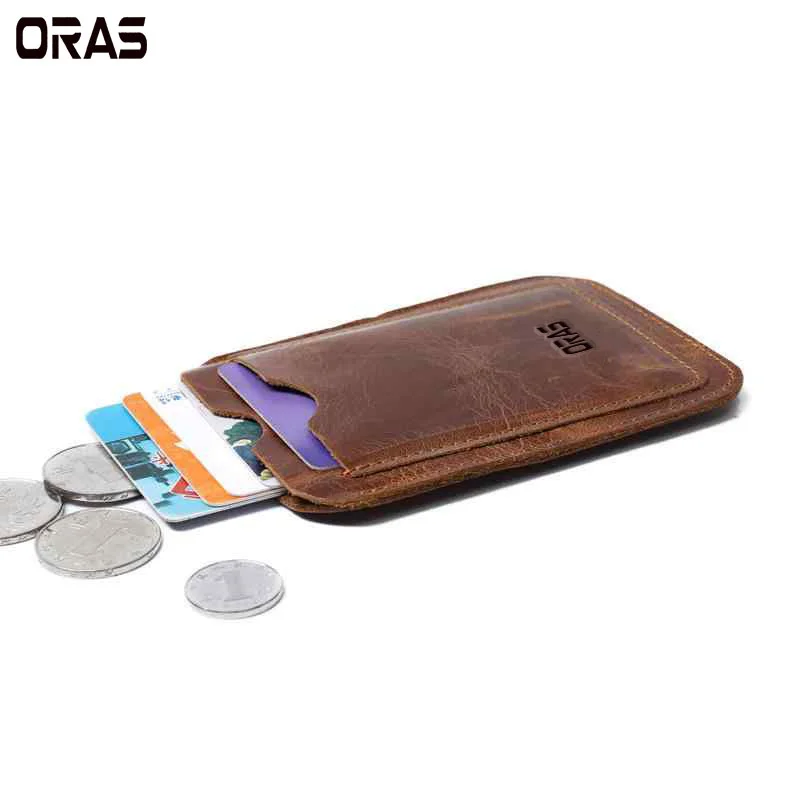 RA28N ORAS Slim Genuine Leather Card Holder