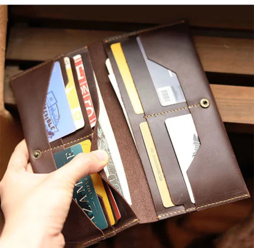 RA31C ORAS Genuine Leather Long Card Wallet