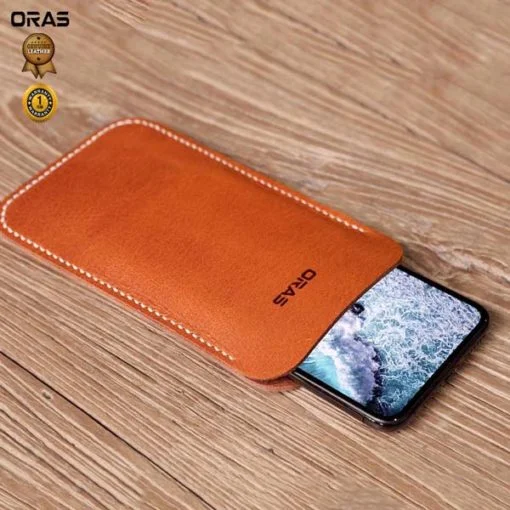 RA49A ORAS Personalized full grain leather Mobile Wallet