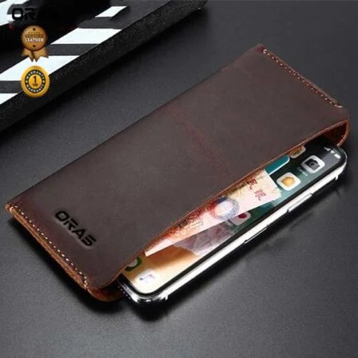 RA61C ORAS Genuine Leather Mobile Cover