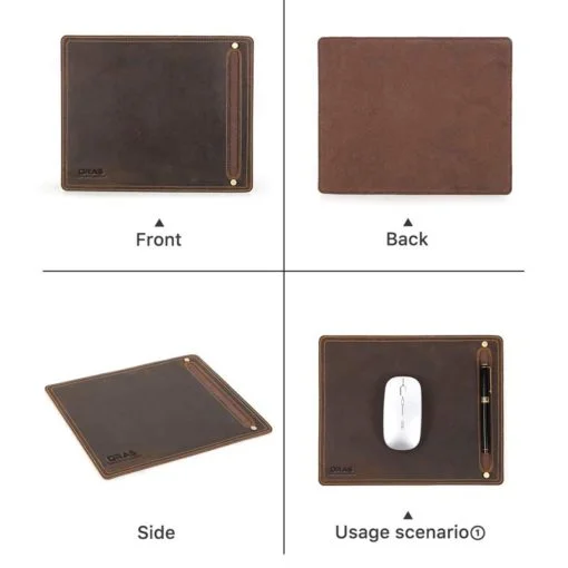 RA72C ORAS Genuine Leather Mouse Pad - Image 2