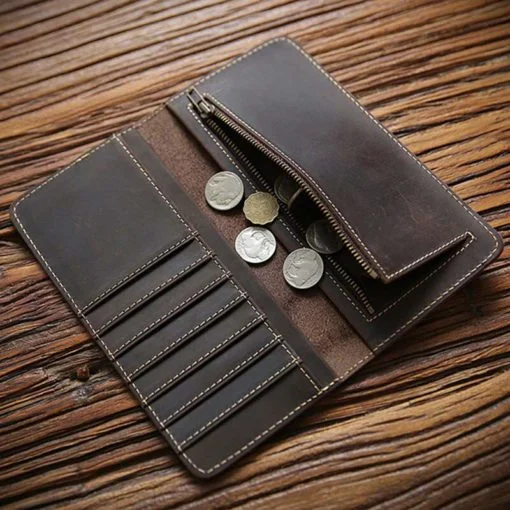 RA73C ORAS Genuine Leather Long Wallet - Image 4