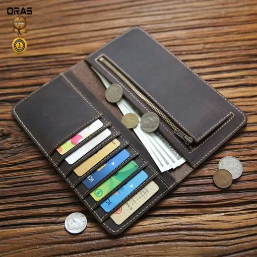 RA73C ORAS Genuine Leather Long Wallet