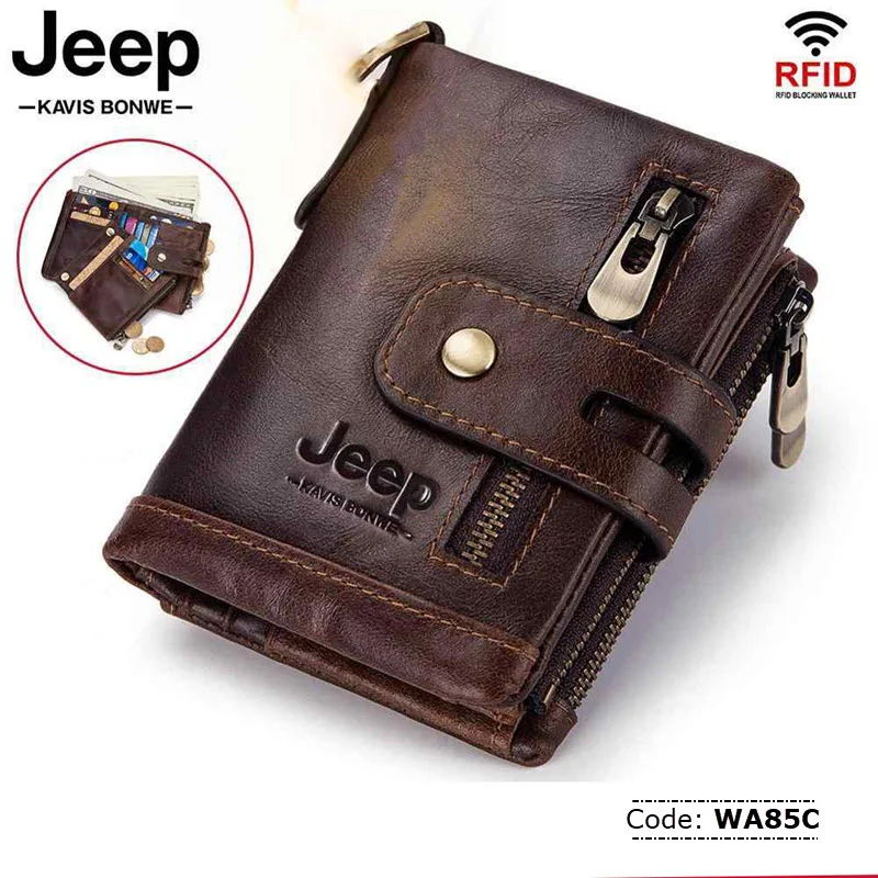 WA85C JEEP Genuine Leather Wallet