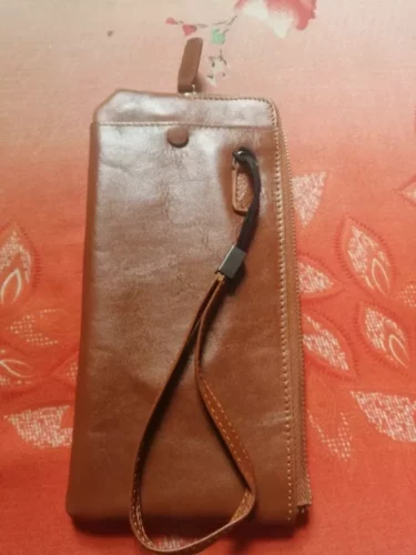 RA12N ORAS Premium Genuine Leather Mobile Phone Wallet photo review