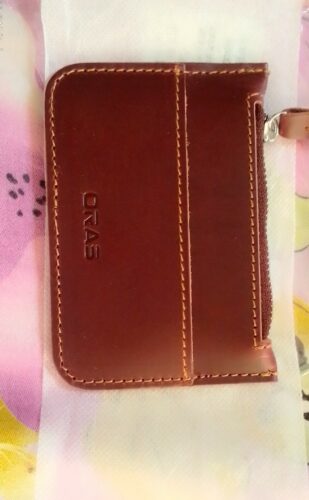 RA56C ORAS Genuine Leather Zipper Card Holder photo review