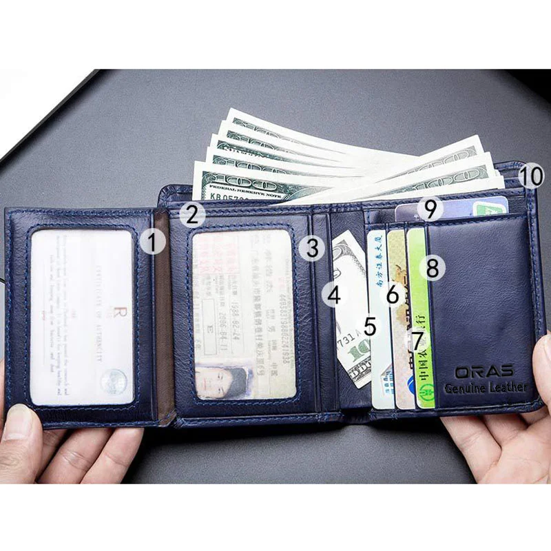 RA17E Oras Genuine Leather Wallet for Men - Image 3