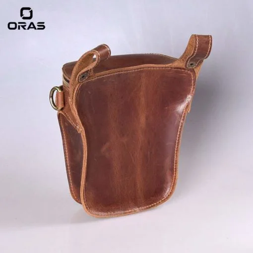 F122 ORAS Genuine Leather Waist Bag - Image 4