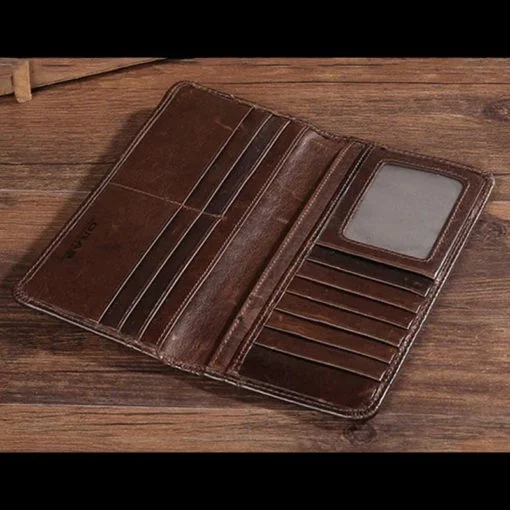 RA83C ORAS Genuine Leather Long Wallet for Men - Image 2