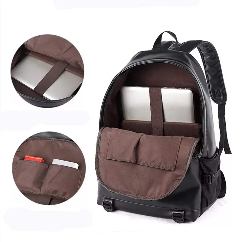 F124 ORAS Genuine Leather Backpack Bag - Image 2