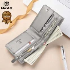 RA11G ORAS Genuine Leather Zipper Wallet