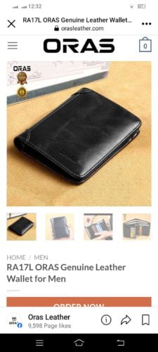 RA17L ORAS Genuine Leather Wallet for Men photo review
