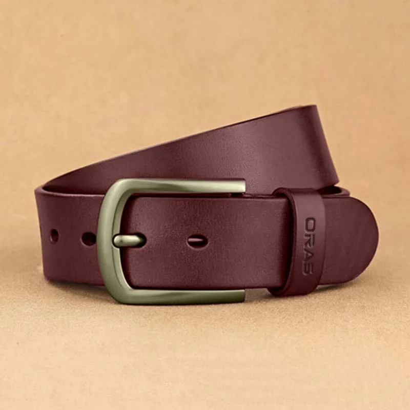 B606 ORAS Genuine Leather Belt for Men - Image 4
