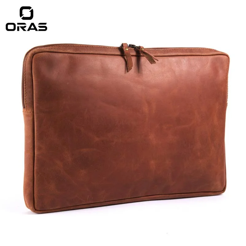 F127 ORAS Genuine Leather laptop Document Pouch Bag - Image 2