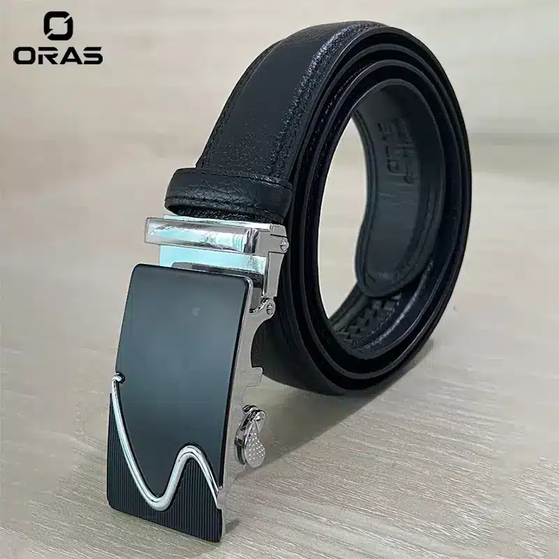 B641 Oras Genuine Leather Automatic Buckle Belt - ORAS Leather