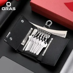 R1098 ORAS Genuine Leather Key Bag Business Wallet