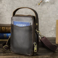 F164 Premium Genuine Leather Crossbody & Hand Carry Bag