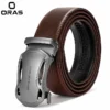 B654 ORAS Genuine Leather Automatic Premium Buckle Belt